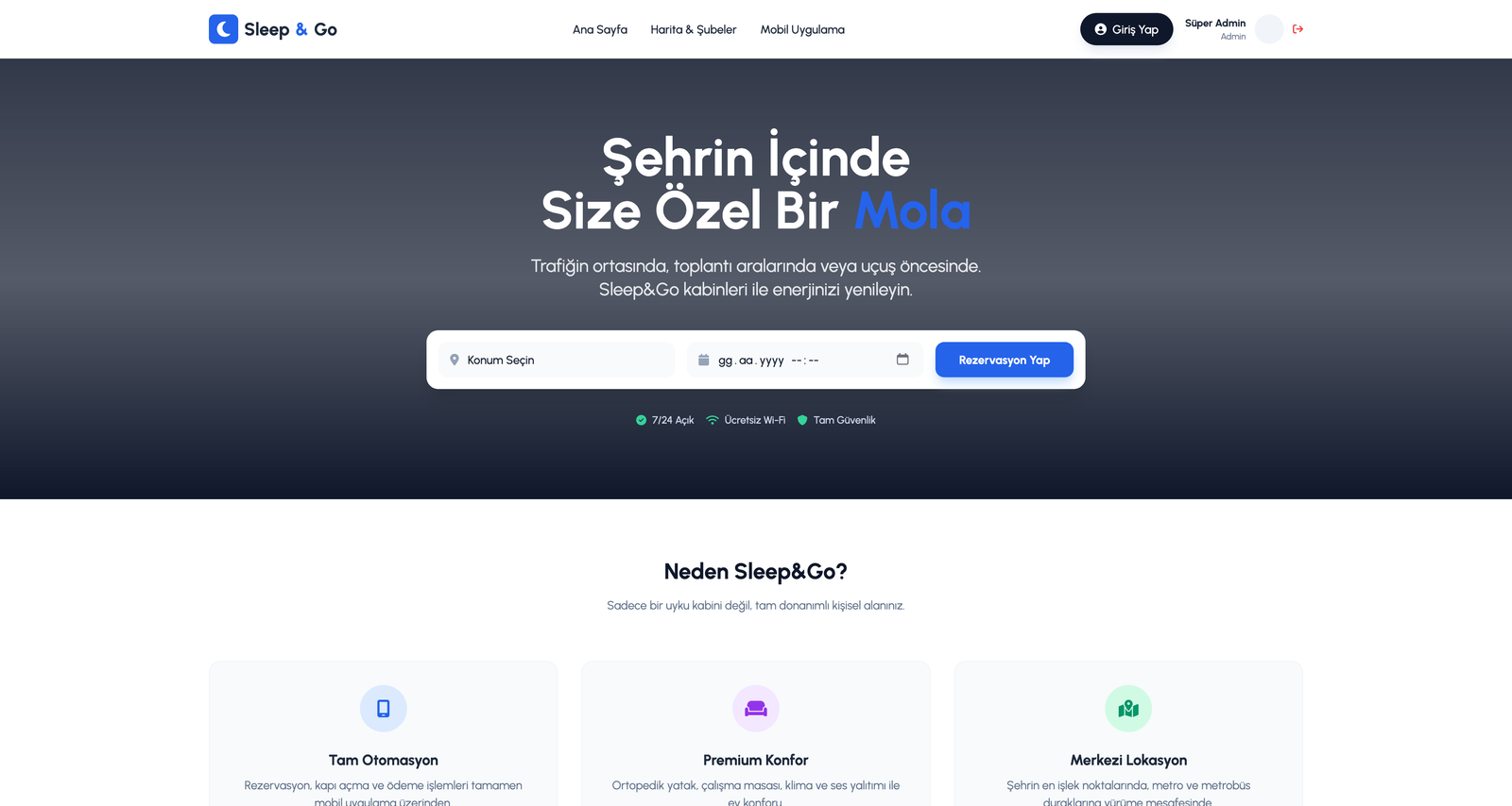 Web Platformu Arayüzü